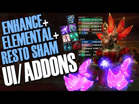 ☄️8.3 SHAMAN ADDONS & UI - ELEMENTAL & ENHANCE & RESTO SPECIFIC SETUPs