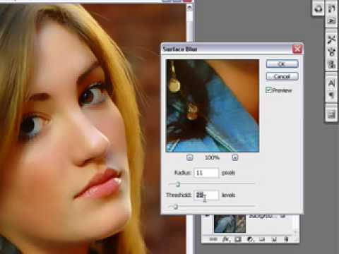 simulate acrylic or oil portrait in photoshop tutorial