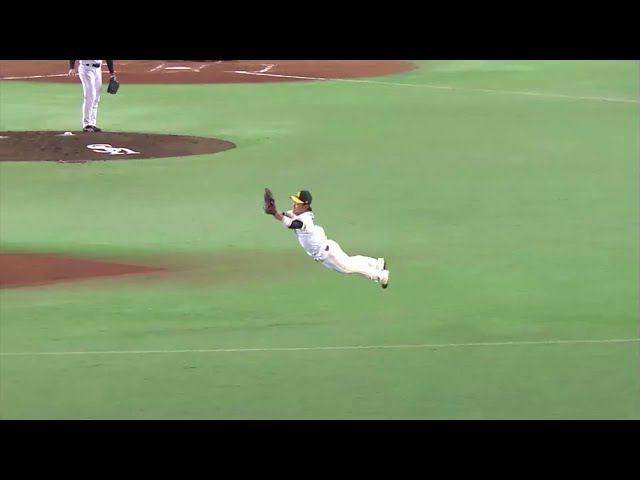 【4回表】ホークス今宮がスーパーキャッチ!! パーフェクト投球の先発・中田を援護!! 2014/8/9 H-F