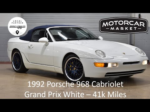 1992 Porsche 968 Cabriolet