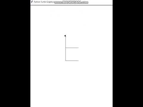 Python Turtle Draw Letter E