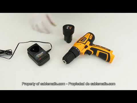 🔫Taladro eléctrico inalámbrico de 550 RPM con 🔋batería recargable 10 8V  ⚙TOLSEN