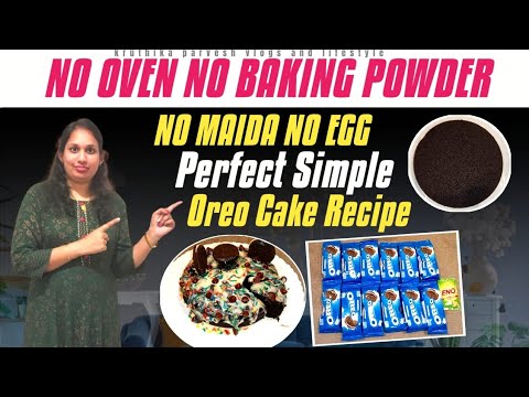 Oreo Cake Recipe🎂Oreo Biscuits Cake No Maida No Oven Eggless Cake
