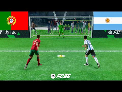 FC 26 VOLTA FOOTBALL | RONALDO VS MESSI | PORTUGAL VS ARGENTINA | PENALTY SHOOTOUT - PS5