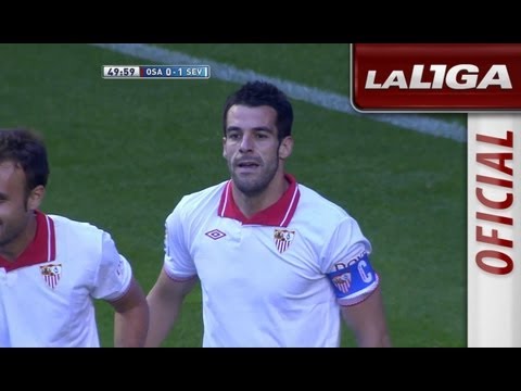 Gol de Negredo (0-1) en el Osasuna - Sevilla FC - HD