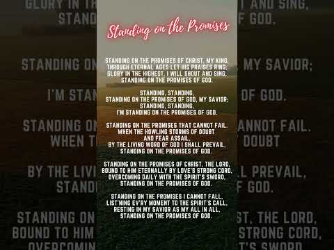 Standing On The Promises | Hymn | #shorts #shortsong #reels #hymn #karaoke