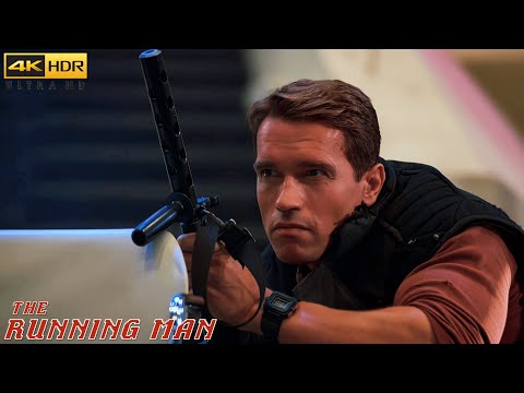 The Running Man 1987 It's Showtime Scene Movie Clip - 4K UHD HDR Arnold Schwarzenegger 11/11