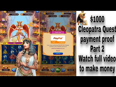 Cleopatra Quest  $1000 Payment Proof | Live Withdraw Cleopatra Quest Real or Fake Part 2