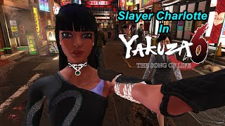 Slaying in Style as Fortnite's Slayer Charlotte - Yakuza 6 Mod
