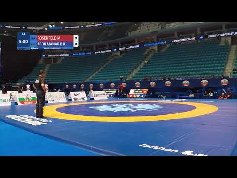 Round 1 Women's GP No-Gi - 64 kg: M. ROSENFELD (ISR) v. B. ABDILMANAP K (KGZ)