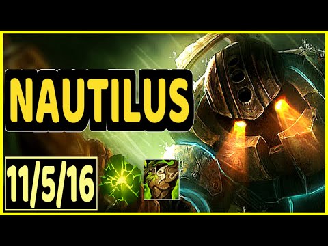 NAUTILUS VS VOLIBEAR - 11/5/16 KDA JUNGLE GAMEPLAY