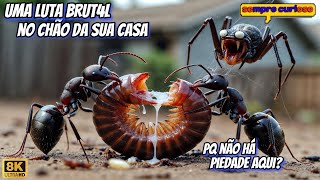 Insetos BRUTAIS:A Guerra Mortal POR Comida No Chão da Sua Casa