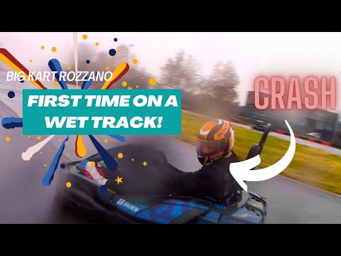 FIRST TIME KARTING ON WET TRACK AT BIG KART ROZZANO! #karting #racing #kartinglife