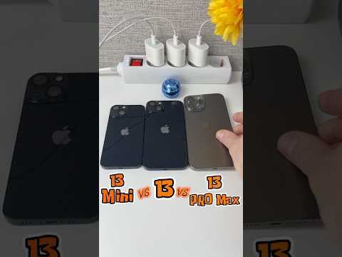 iPhone 13 Mini VS 13 VS 13 Pro Max Power On Boot Speed Test Comparision