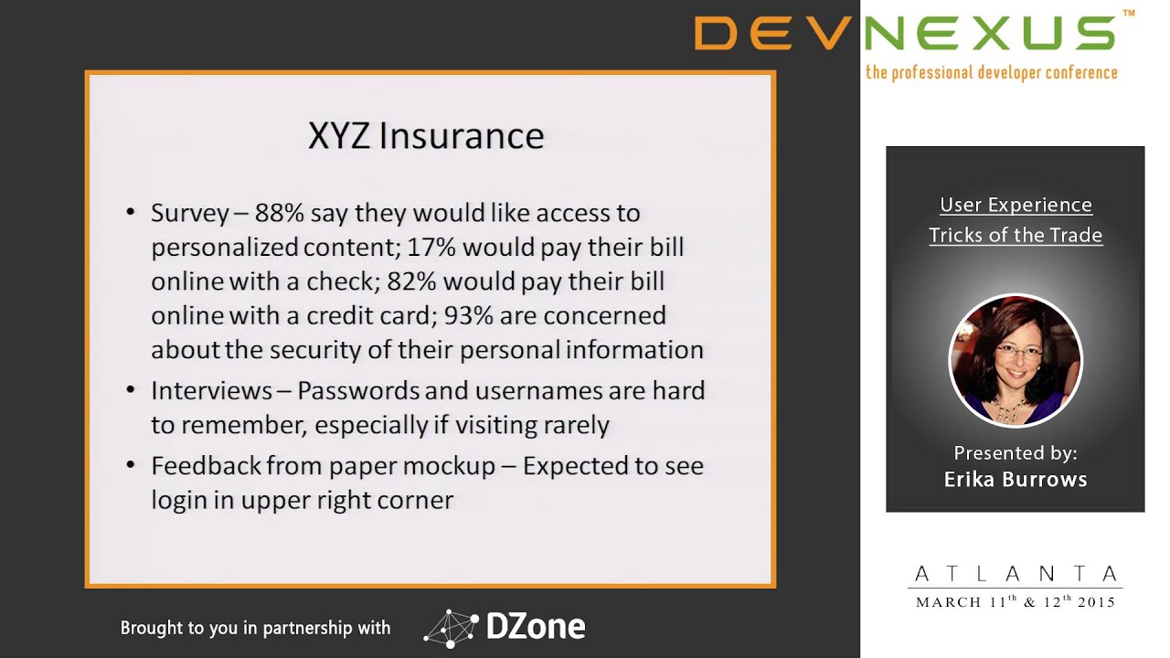 Devnexus 2015 - User Experience Tricks of the Trade - Erika Burrows