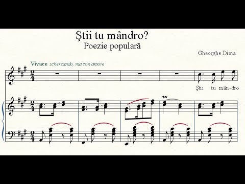 Știi tu mândro? - Gheorghe Dima Lyrics