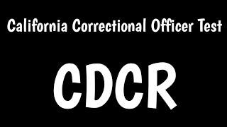 California Correctional Officer Test | CDCR |