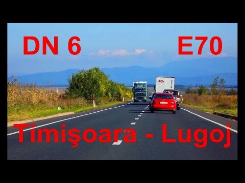 DN6 (E70): Timişoara - Lugoj. (Timelapse 3.5x)