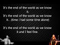 R.E.M. vs Great Big Sea - It's the end of the World (As we know it)