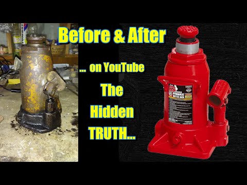 Restoring a 20 Ton Bottle Jack (HOW I FAILED) Rusty Deadlocked Vise Perfect Restoration REALITY SCAM