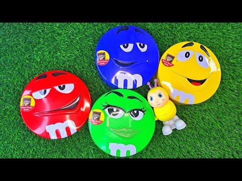 Satisfying Video | ASMR Unpacking 3 Mystery M&M'S Containers with Rainbow Chocolate M&M'S Candy |207