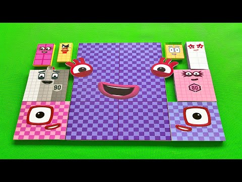 Looking for Numberblocks Puzzle Tetris NEW 1243 Space ASMR | Numberblocks Satisfying Video