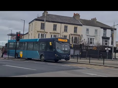 Arriva Stockton VDL SB200 Wright Pulsar 2 1442 NK10CFE running the X12 to Middlesbrough bus station
