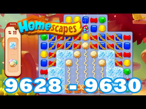Homescapes Level 9628 - 9630 HD | 3 - match puzzle game | Gameplay Walkthrough | android | 9629