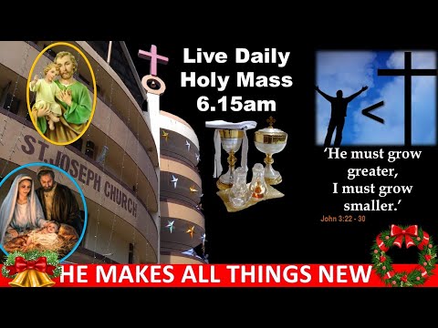 Daily Live Holy Eucharist | Daily Holy Mass | 6.15am, Sat 8th Jan 2022, St. Joseph Church, Mira Road