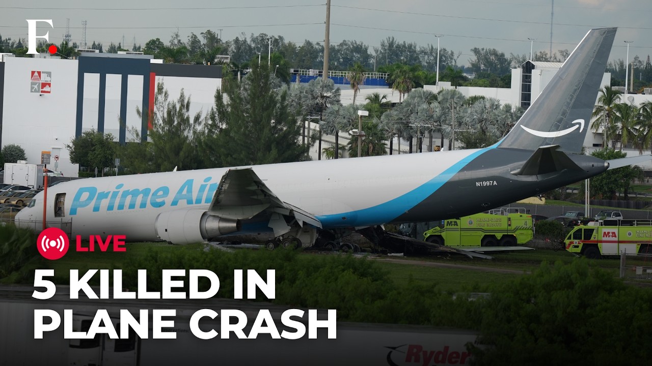 Miami Airport Crash LIVE: Amazon Cargo Plane Crashes In Miami, 5 Killed After Runway Overshoot