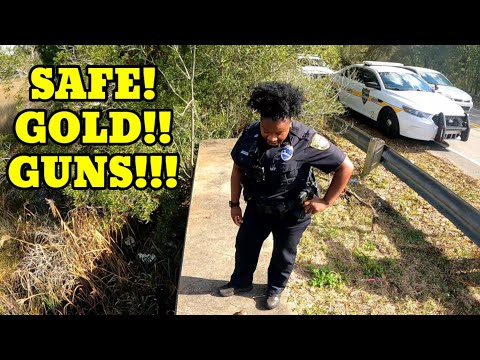 SAFE, GOLD, & GUNS Found Magnet Fishing A Criminal Dump Site!
