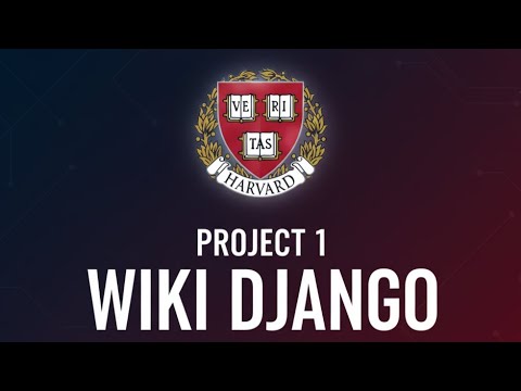 CS50w web programming | Project 1 | Django | Web Development #webprogramming #university