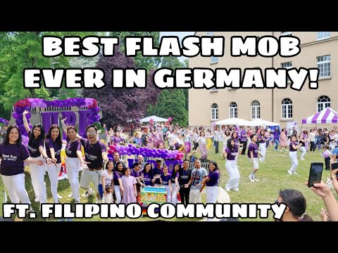 AMAZING! FILIPINO COMMUNITY FLASH MOB IN GERMANY 🎉 FIRST EVER UBE FIESTA IN GERMANY | Oliver Cagas