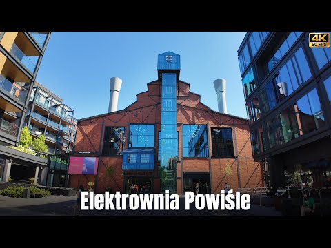 Elektrownia Powisle at 11AM, Warsaw, Poland | Silent Walking Tour with Subtitles [4K]