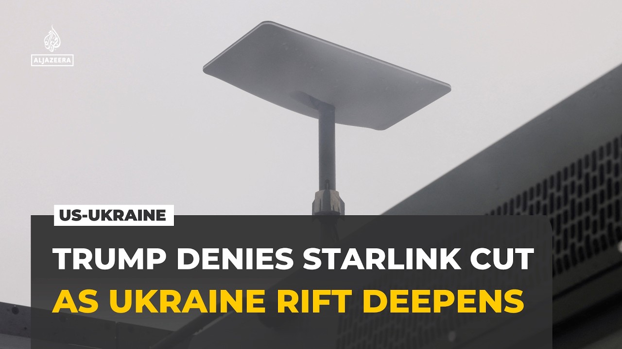 Trump denies limiting Ukraine’s Starlink access as tensions with Zelenskyy grow
