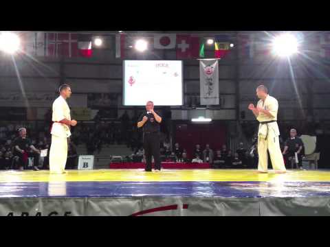 【新極真会】European Championship2013 Super Heavy Weight final Draugelis vs Margarint SHINKYOKUSHIN KARATE
