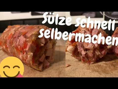 Einfach Sülze selber machen ( Hausmacher Art mit Pökelfleisch )