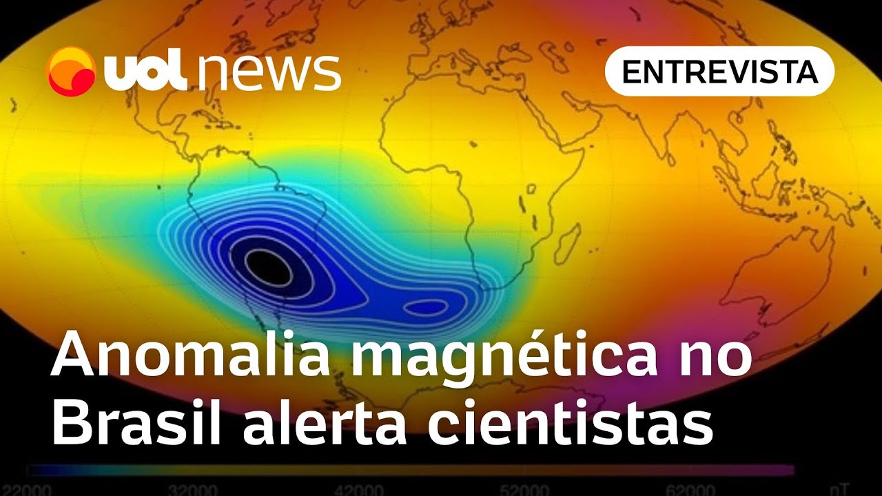 Anomalia magnética no Brasil se aprofunda e alerta cientistas; professor da USP explica o que é