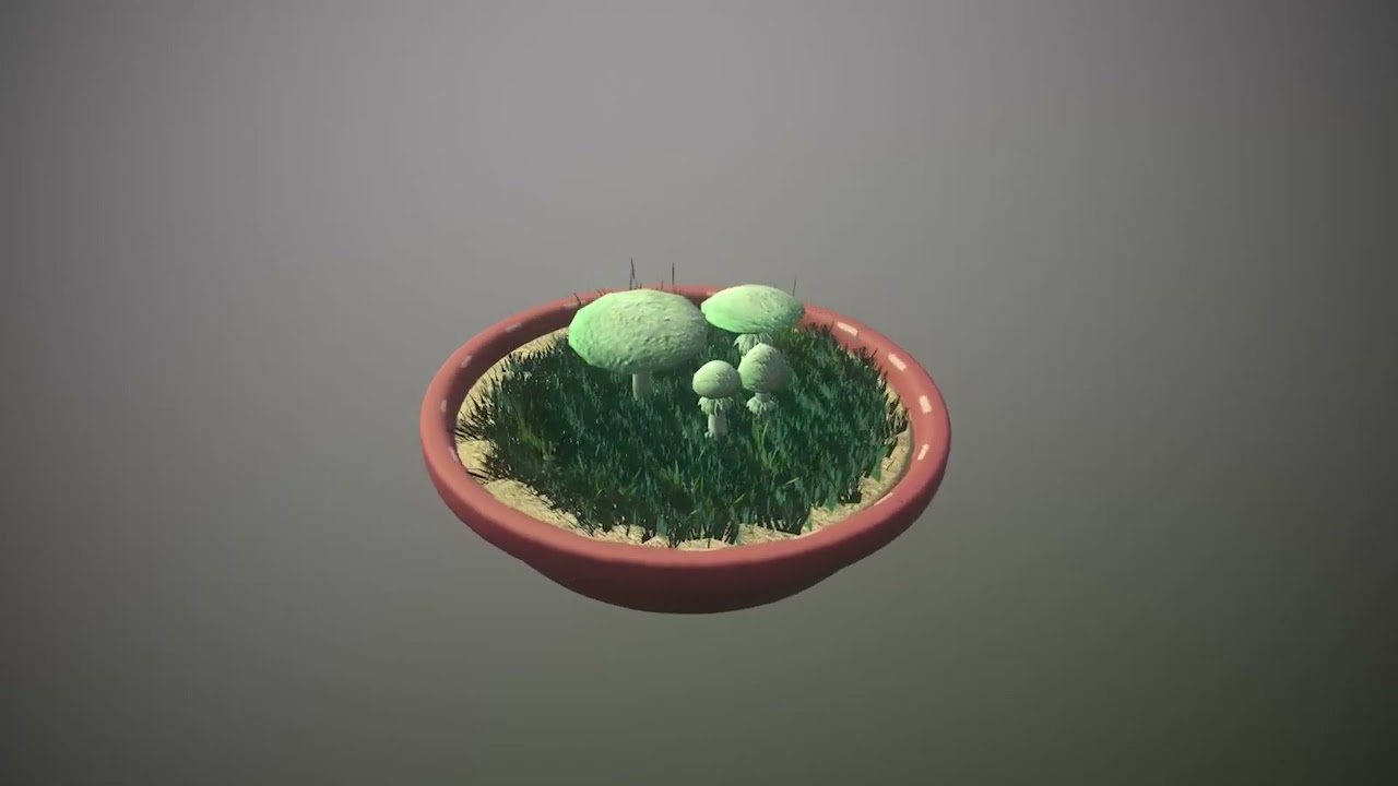 Mushroom Collection Low-poly 3D Model
