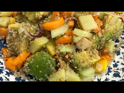 Quinoa Vegetables With Fruits Salad Recipe | মজাদার কিনোয়া সালাদ | How To Make Easy Quinoa Salad