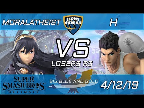 MoralAtheist (Lucina, Link) vs H (Falcon, Little Mac) - Big Blue and Gold #5 - Smash Ultimate LR3