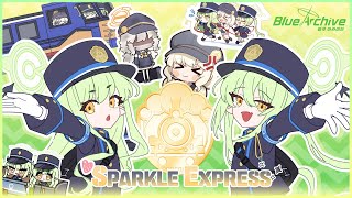 Cover art for blue archive [블루 아카이브] 하이랜더 철도학원 특별 OST - Sparkle Express MV (with Friends)