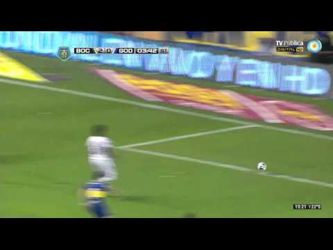 Gol de Gigliotti. Boca 2 - Godoy Cruz 0 | Torneo Final 2014 - Fecha 12
