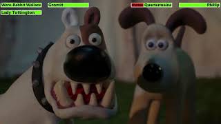 Wallace & Gromit: The Curse of the Were-Rabbit (2005) Final Battle with healthbars