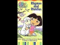 Opening To Dora The Explorer Rhymes And Riddles 2003 VHS