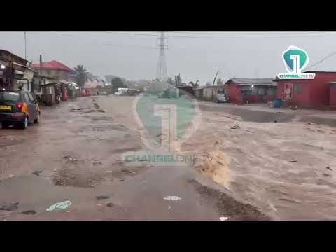 WATCH: Kotobabi Down Gutter Near Overflow After Heavy Rains
