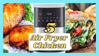 5 EASY Air Fryer Chicken Breast Recipes with the Ninja Foodi XL Grill and the Shaq Air Fryer