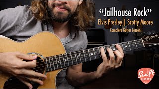 Elvis Presley &quot;Jailhouse Rock&quot; Guitar Lesson with Tabs!