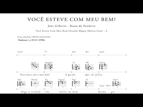Você Esteve Com O Meu Bem? - Marisa Gata Mansa