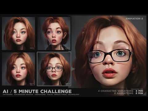 AI-Generated Portraits in 5 Minutes / Artbreeder and Facial Reenactment Technology (CGAN)